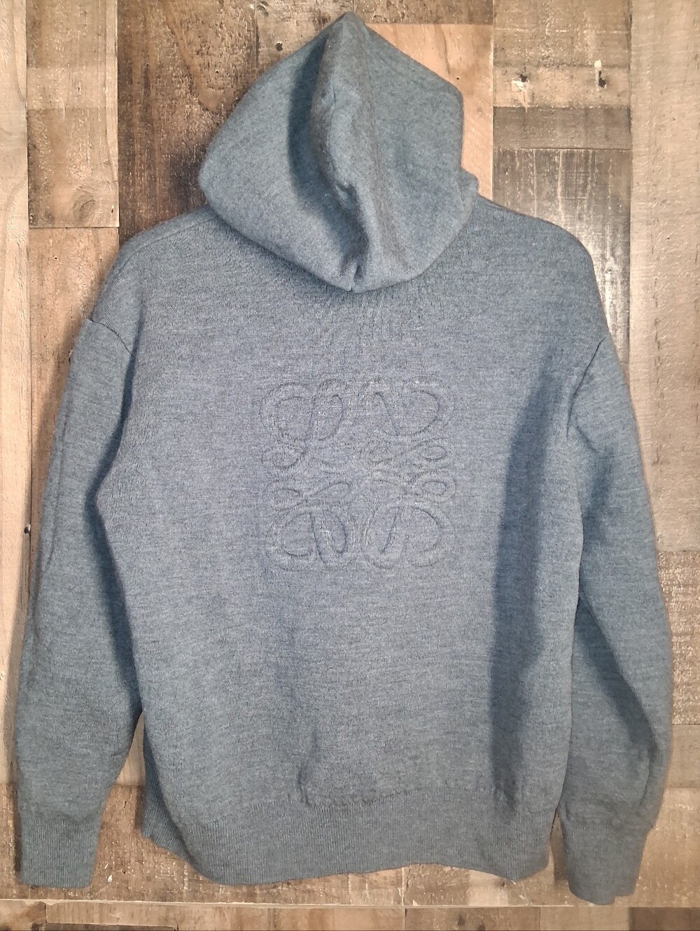 Loewe Anagram Full Zip Up Hoodie in Wool Size Medium